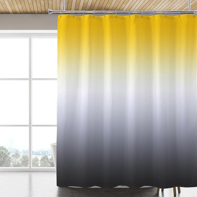 LLSCL Fabric Shower Curtain Liner with Magnets, Waterproof Hotel Quality, 72 x 72 Machine Washable - Image 1